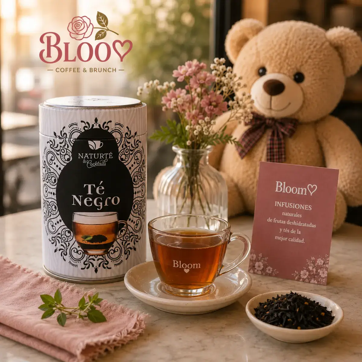 infusiones naturte en bloom coffee